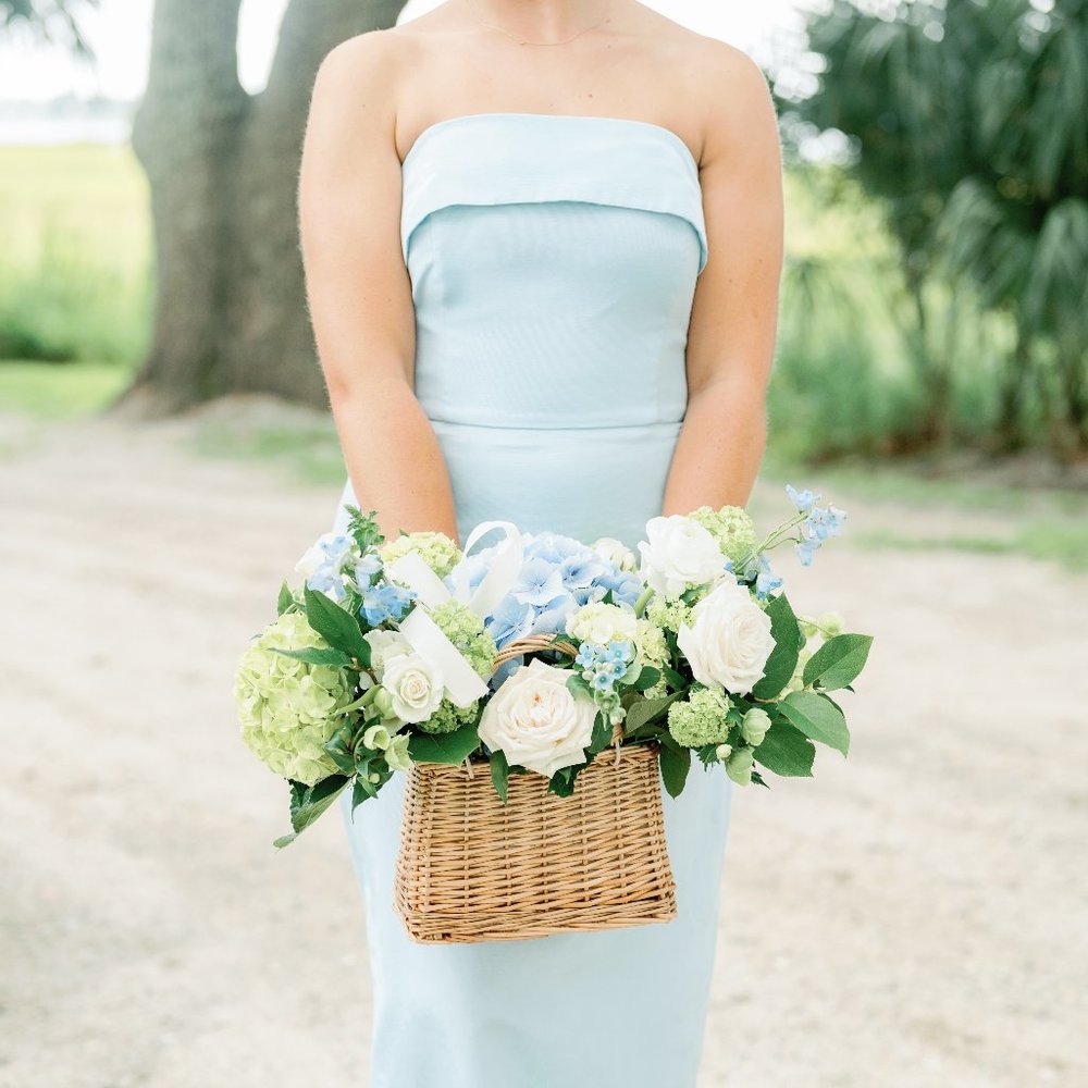 Lula Kate Eva Blue Bridesmaid Dress